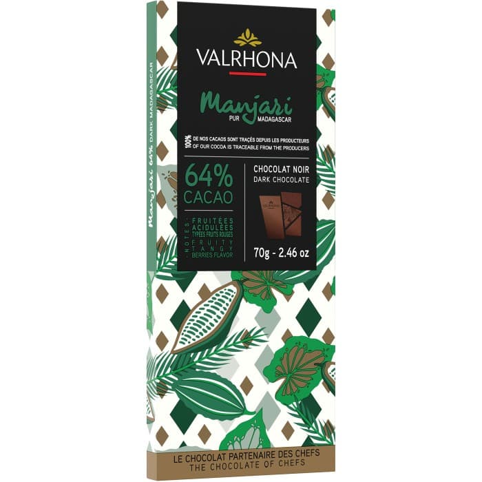 Valrhona Chokladkaka Manjari 64% 70g – från Valrhona – 74 kr – hos Delitea