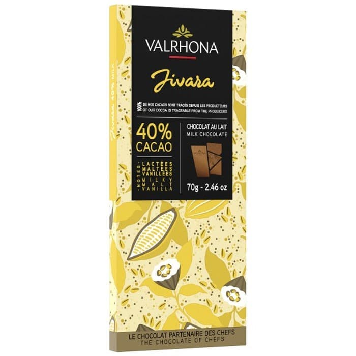Valrhona Jivara 40% 70g – från Valrhona – 75 kr – hos Delitea