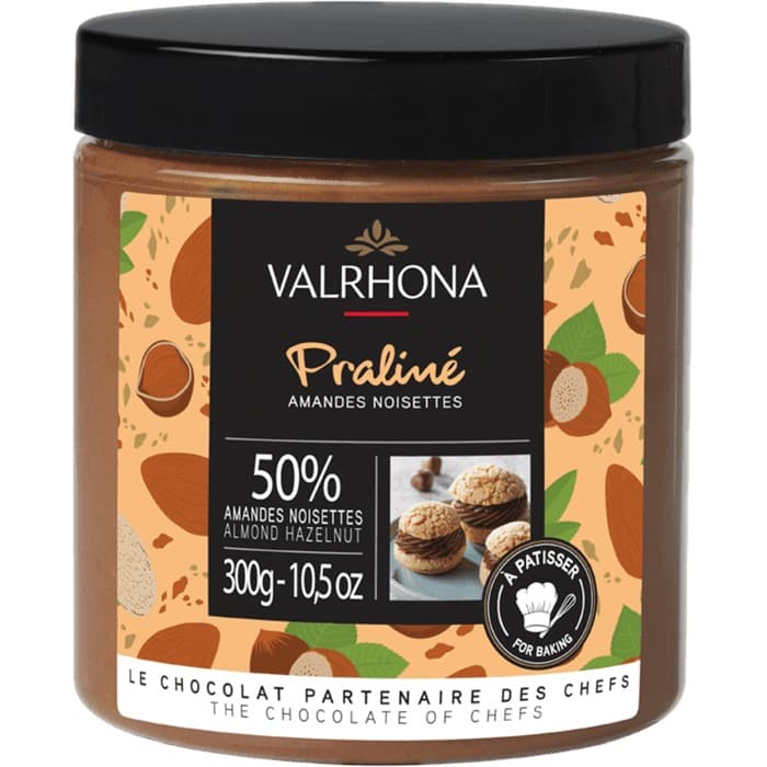 Valrhona Praliné Mandel & Hasselnöt 300g