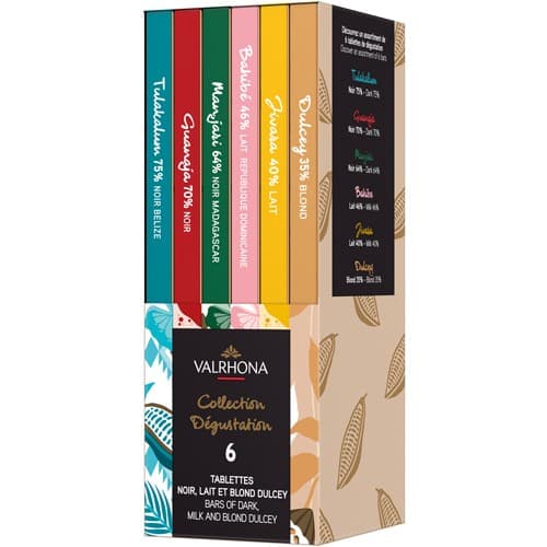 Valrhona Tasting Collection 6x70g – från Valrhona – 365 kr – hos Delitea