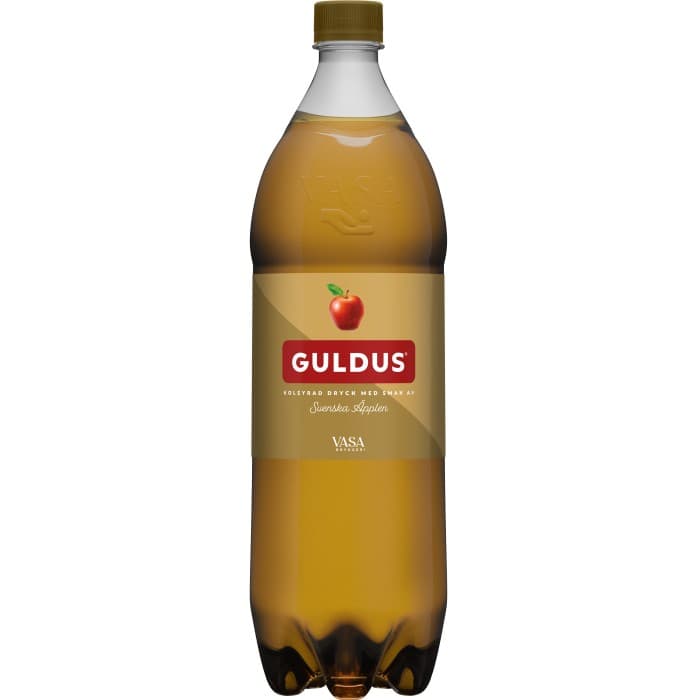 Vasa Guldus Äppelläsk 1,5L – från VASA Bryggeri – 20 kr – hos Delitea