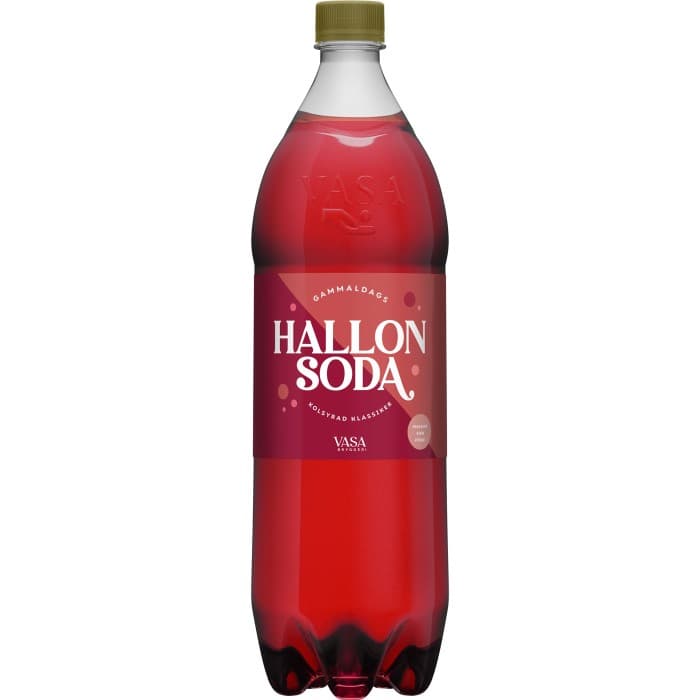 Vasa Hallonsoda 1,5L – från VASA Bryggeri – 21 kr – hos Delitea
