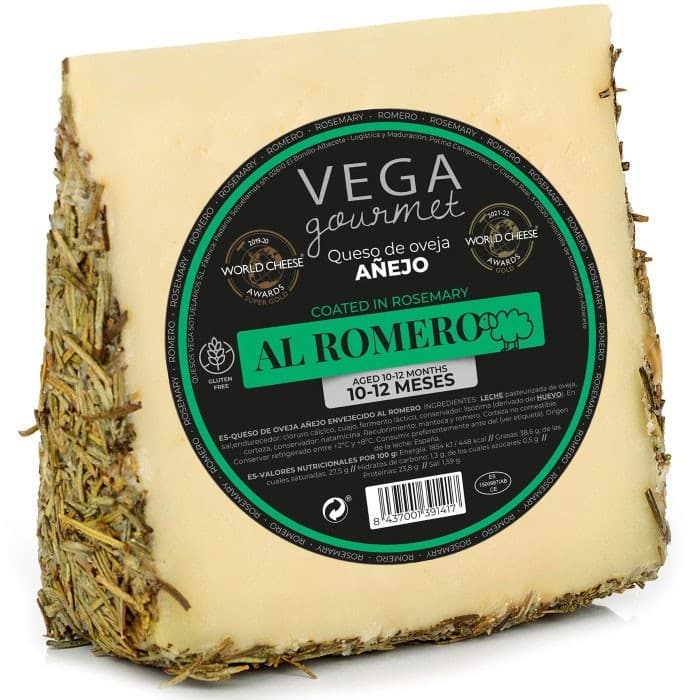 Vega Gourmet Fårost med Rosmarin 12 månader 150g – från Vega Mancha – 79 kr – hos Delitea