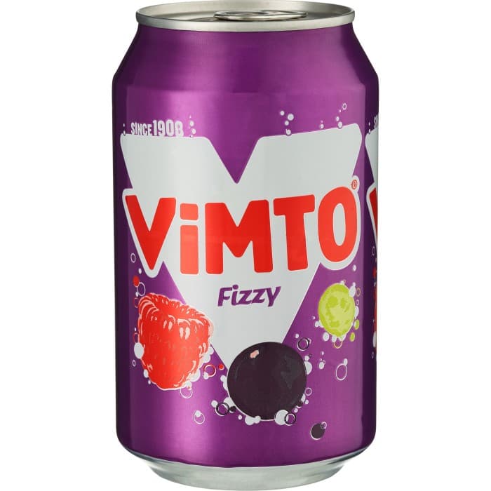 Vimto Fizzy Fruktsmak Läsk 33cl – från Vimto – 12 kr – hos Delitea