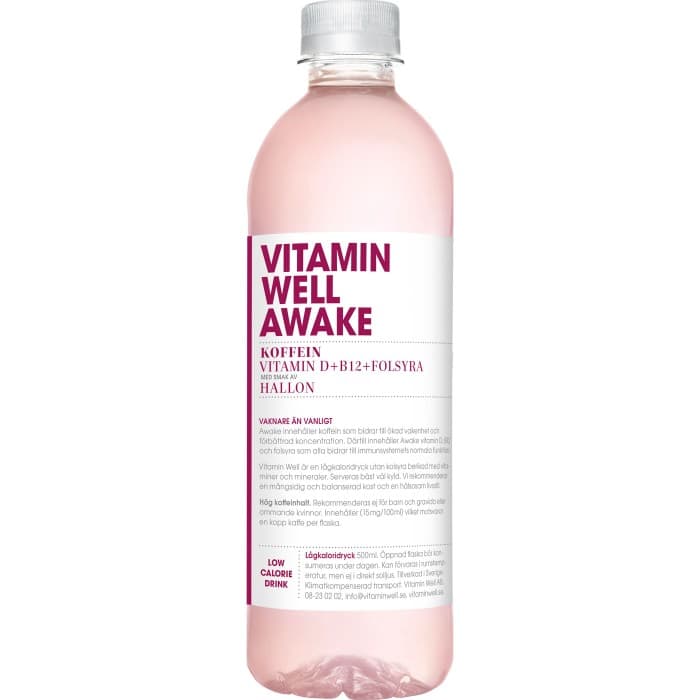 Vitamin Well Awake Hallon Funktionsdryck PET 50cl från Vitamin Well – köp hos Delitea