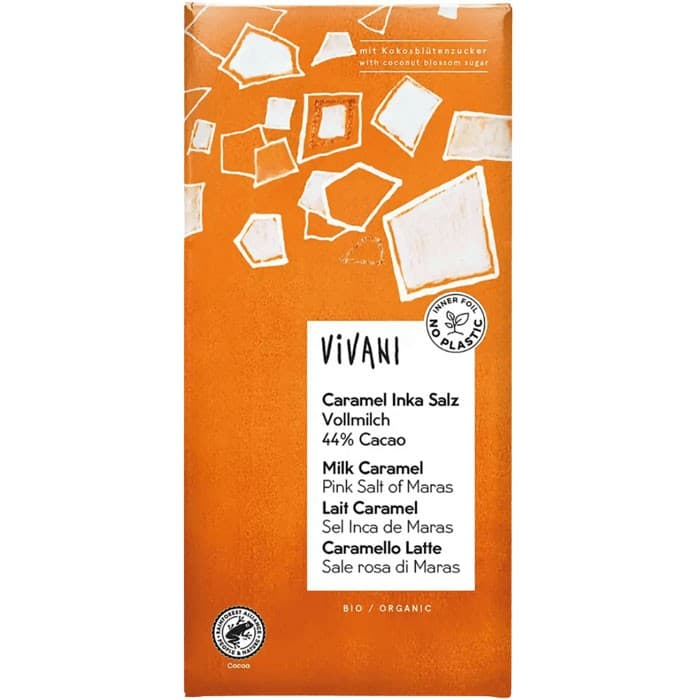 Vivani Choklad Caramel Inka Salt EKO 80g – från Vivani – 49 kr – hos Delitea
