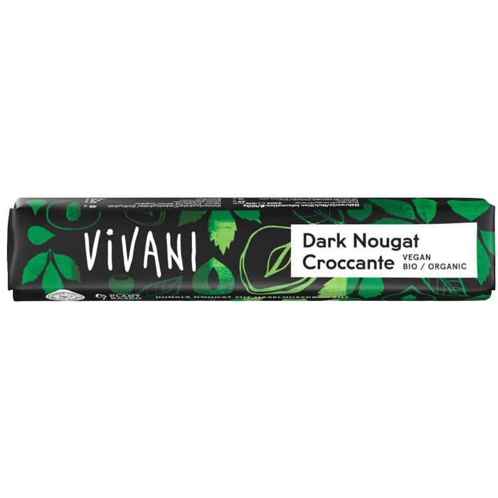Vivani Croccante Hasselnötsnougat EKO 35g – från Vivani – 29 kr – hos Delitea