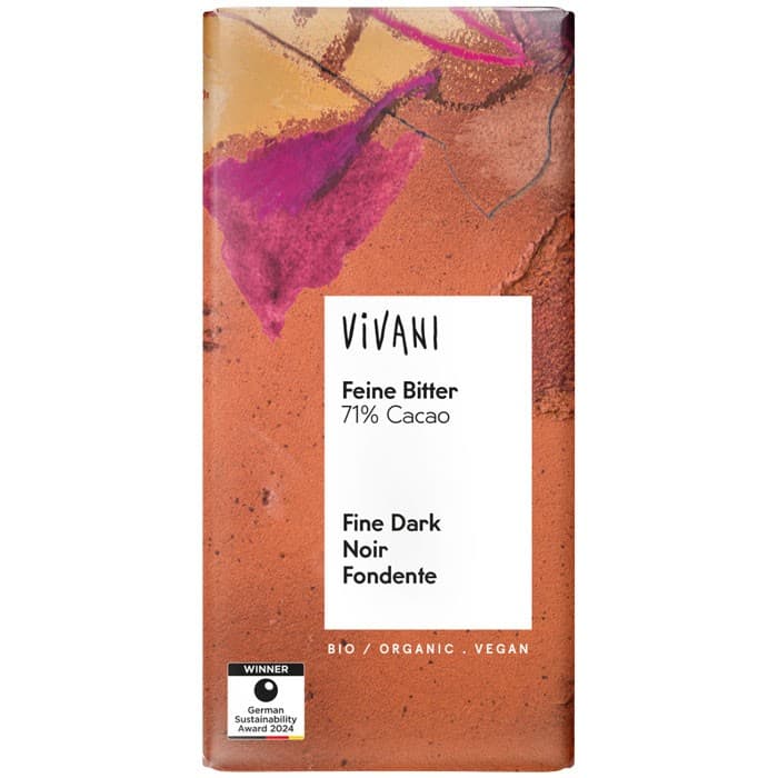 Vivani Mörk 71% EKO 80g – från Vivani – 59 kr – hos Delitea