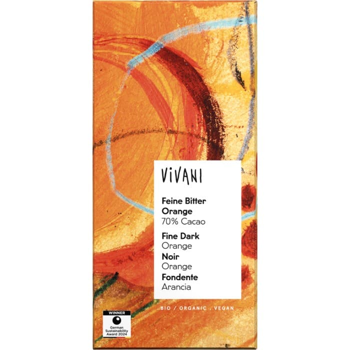 Vivani Mörk Choklad Apelsin EKO 80g – från Vivani – 46 kr – hos Delitea