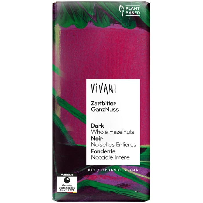Vivani Mörk Hasselnöt EKO 100g – från Vivani – 59 kr – hos Delitea