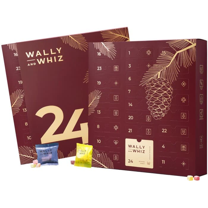 Wally and Whiz Vingummikalender Flowpacks 297g