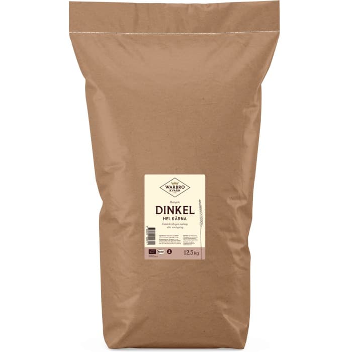 Warbro Kvarn Dinkel Hel Kärna 12,5kg – från Warbro Kvarn – 472 kr – hos Delitea