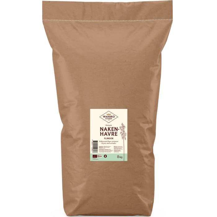 Warbro Kvarn Nakenhavre Flingor 8kg – från Warbro Kvarn – 680 kr – hos Delitea