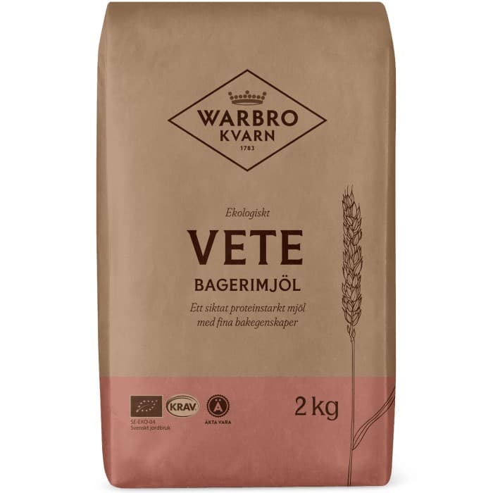 Warbro Kvarn Vetemjöl Bageri 2kg från Warbro Kvarn – köp hos Delitea
