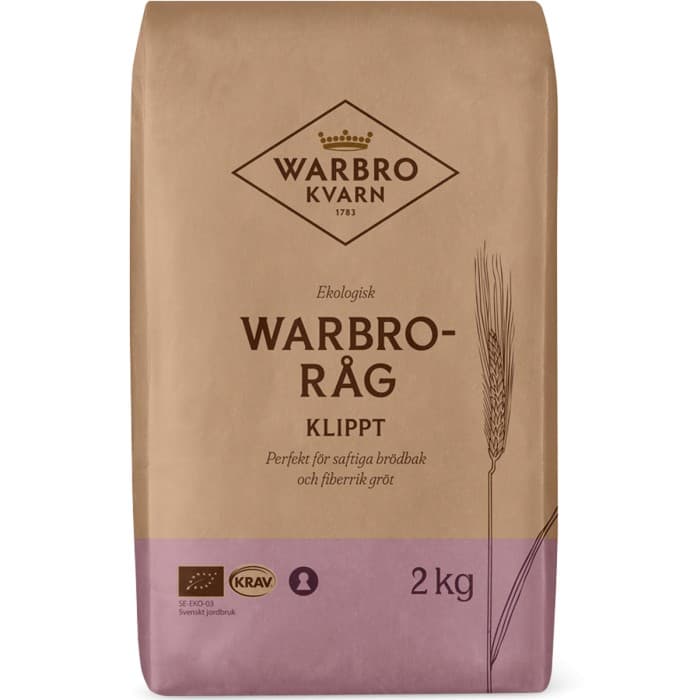 Warbro Kvarn Warbro-Råg Klippt 2kg – från Warbro Kvarn – 75 kr – hos Delitea