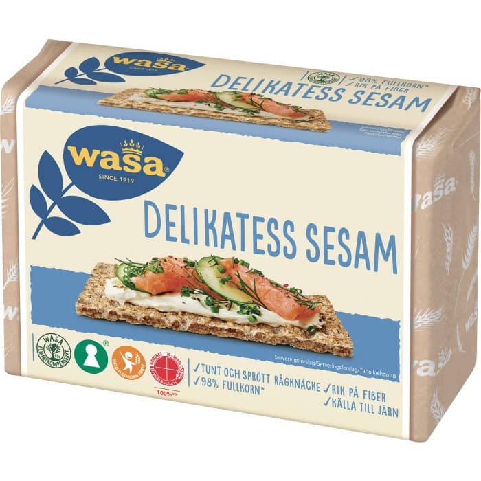 Wasa Delikatess Sesam Knäckebröd 285g från Wasa – köp hos Delitea