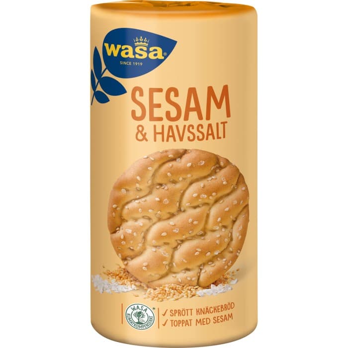 Wasa Runda Sesam & Havssalt Knäckebröd 290g från Wasa – köp hos Delitea