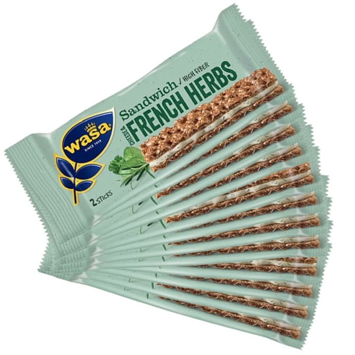 Wasa Sandwich Cheese & French Herbs 12x30g från Wasa – köp hos Delitea