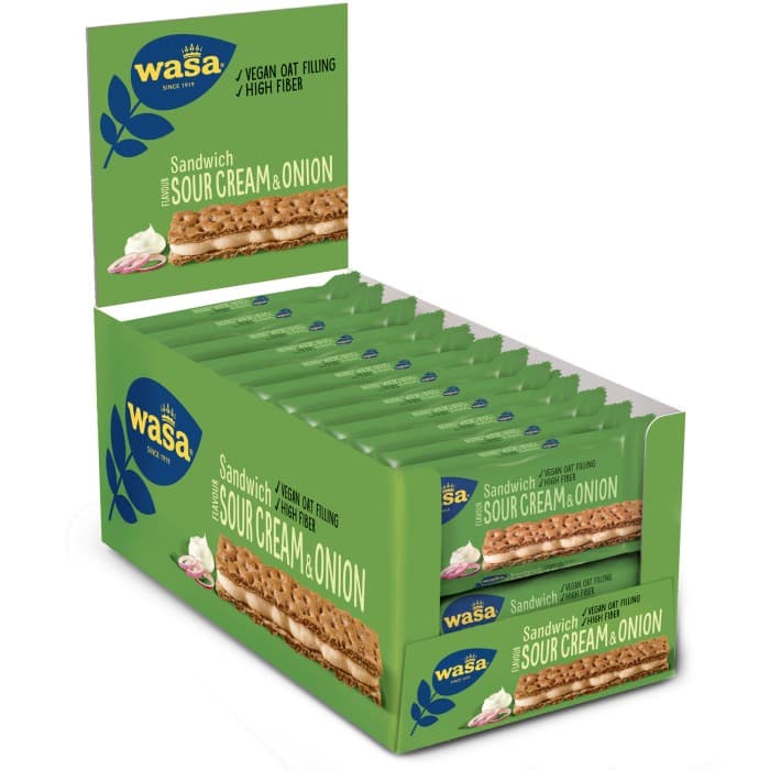 Wasa Sandwich Sourcream & Onion 24x33g från Wasa – köp hos Delitea