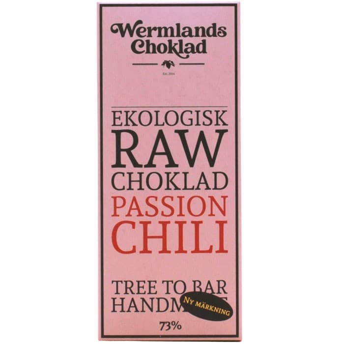Wermlands Choklad RAW Passion&Chili EKO 50g – från Wermlands Choklad – 56 kr – hos Delitea