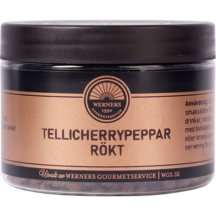 Werners Tellicherrypeppar Rökt 70g