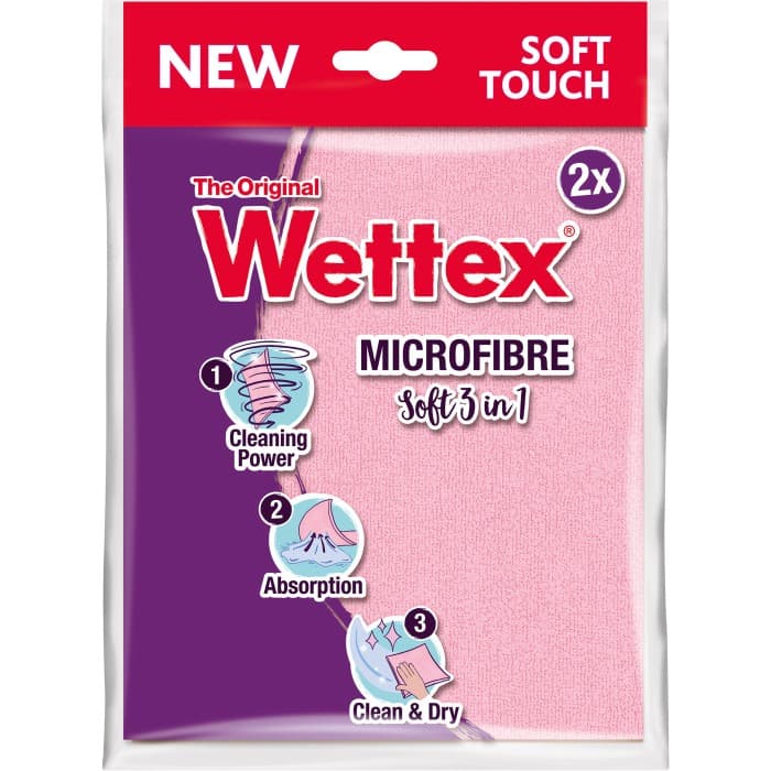 Wettex Mikrofiberduk Soft 2-pack – 30 kr – hos Delitea