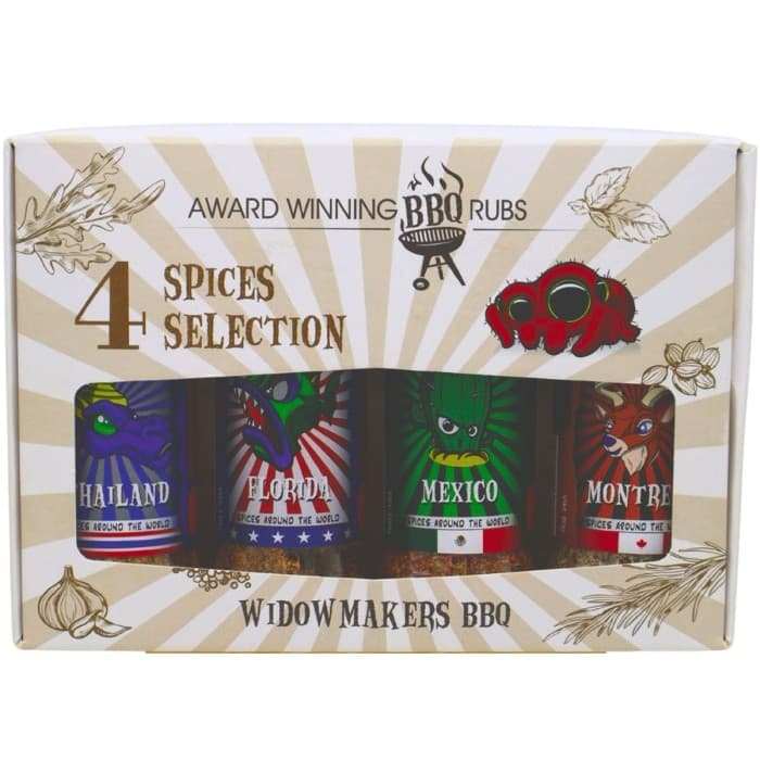 Widowmakers BBQ Presentförpackning #03 4-pack – från Widowmakers BBQ – 264 kr – hos Delitea