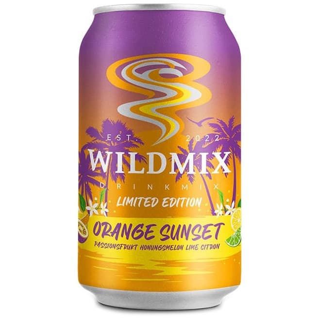 Wild Mix Orange Sunset Drinkmix Burk 33cl – från Wild Mix – 25 kr – hos Delitea