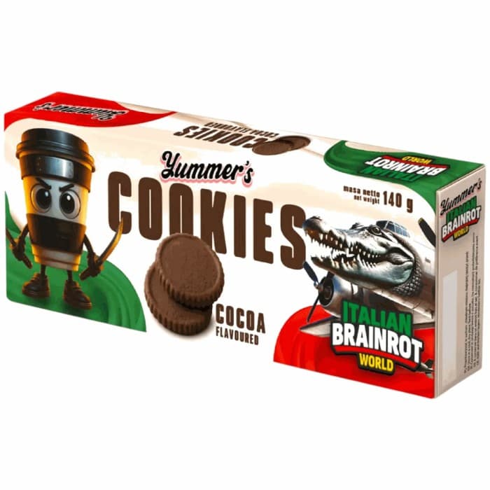 Yummers Cookies Italian Brainrot Cocoa 140g – från Yummers – 49 kr – hos Delitea