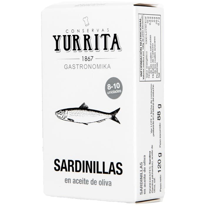 Yurrita Sardiner i Olivolja 120g – från Yurrita Gastronomika – 79 kr – hos Delitea