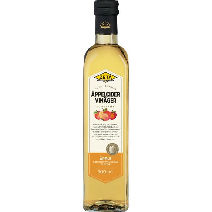Zeta Äppelcidervinäger 500ml – från Zeta – 37 kr – hos Delitea