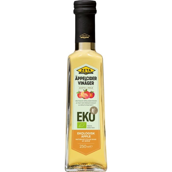 Zeta Äppelcidervinäger EKO 250ml – från Zeta – 39 kr – hos Delitea