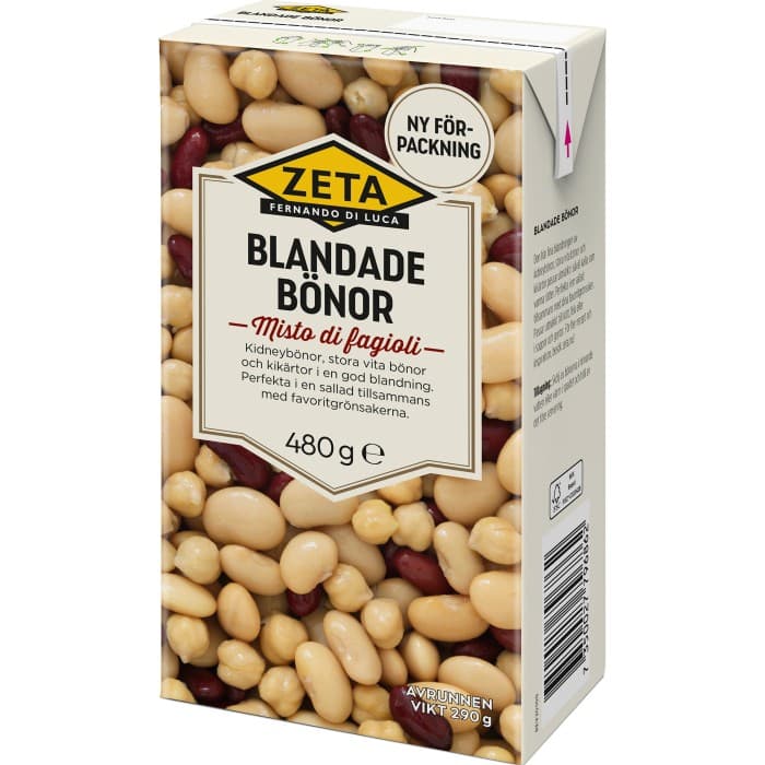 Zeta Blandade Bönor 480g – från Zeta – 19 kr – hos Delitea