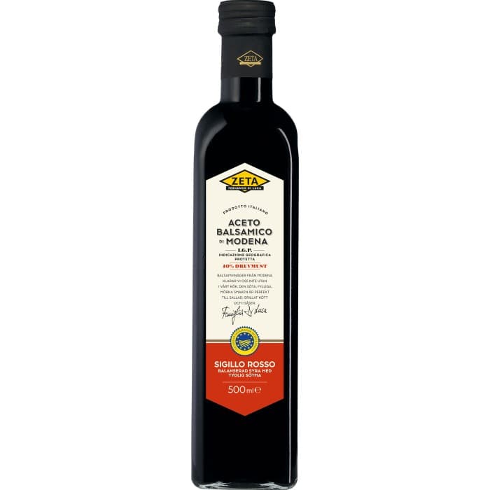 Zeta Balsamvinäger Sigillo Rosso IGP 500ml – från Zeta – 65 kr – hos Delitea
