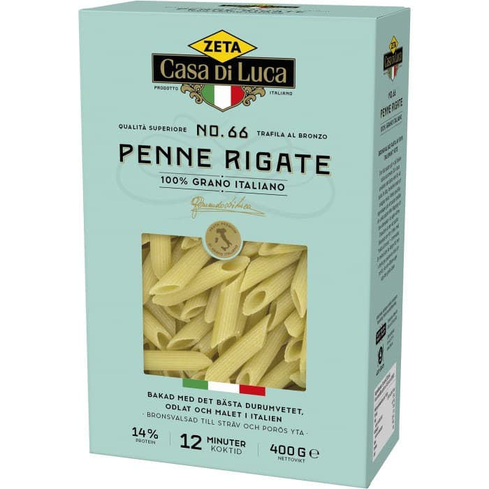 Zeta Casa di Luca Penne Rigate 400g – från Zeta – 22 kr – hos Delitea