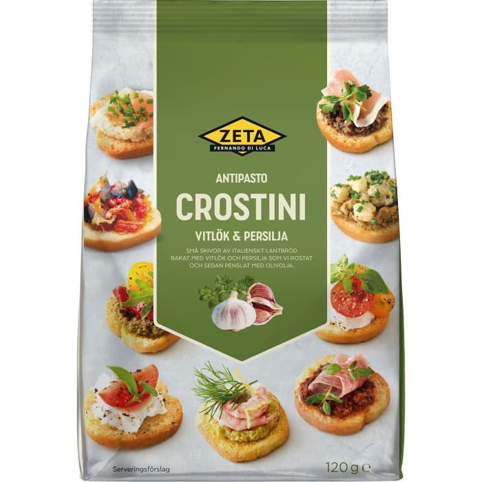 Zeta Crostini Vitlök & Persilja 120g