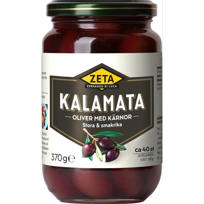 Zeta Kalamataoliver Hela 370g – från Zeta – 39 kr – hos Delitea