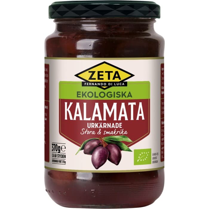 Zeta Ekologiska Kalamataoliver utan Kärnor 370g från Zeta – köp hos Delitea