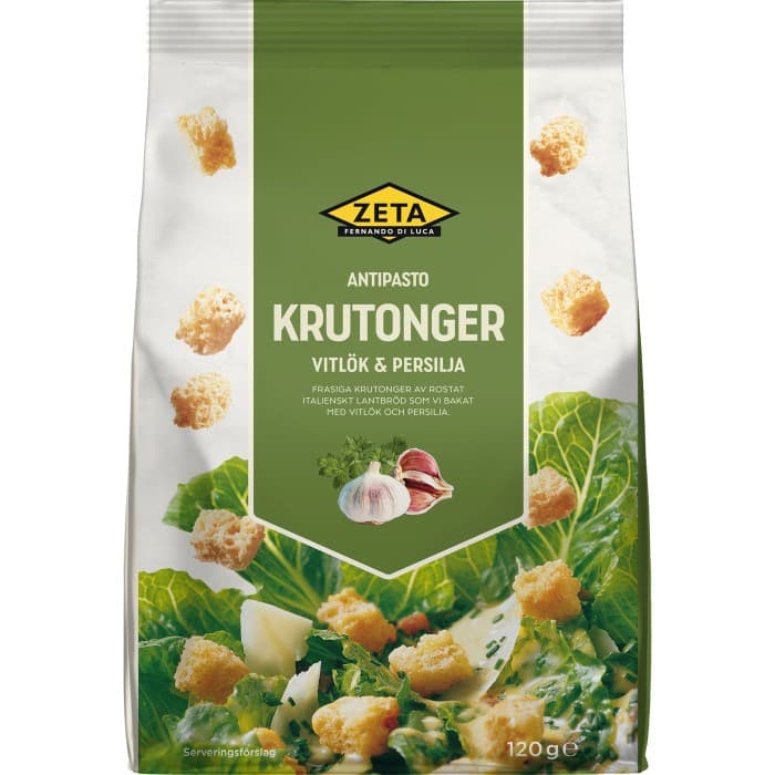 Zeta Krutonger Vitlök & Persilja 120g