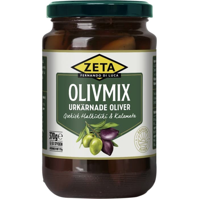 Zeta Olivmix Urkärnade 370g – från Zeta – 42 kr – hos Delitea