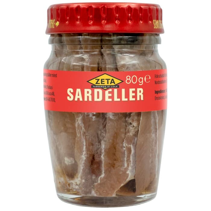 Zeta Sardeller 80g – från Zeta – 43 kr – hos Delitea