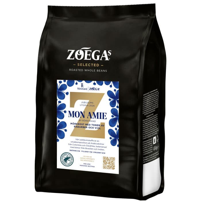Zoégas Mon Amie Mörkrost Hela Bönor 450g – från ZOÉGAS – 95 kr – hos Delitea