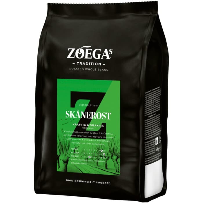ZOÉGAS Skånerost Hela kaffebönor 500g – från ZOÉGAS – 95 kr – hos Delitea