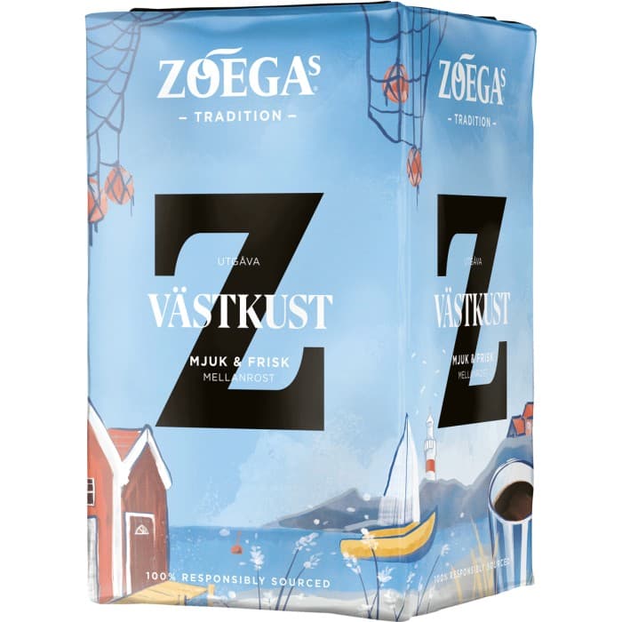 ZOÉGAS Västkust Mellanrost Malet Kaffe 450g – från ZOÉGAS – 83 kr – hos Delitea