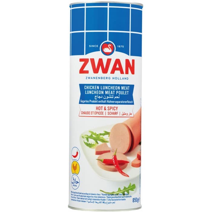 Zwan Kyckling Luncheon Hot & Spicy 850g