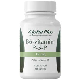 Alpha Plus B6-vitamin P-5-P 12mg 60 kapslar från Alpha Plus - köp hos Shopping4net