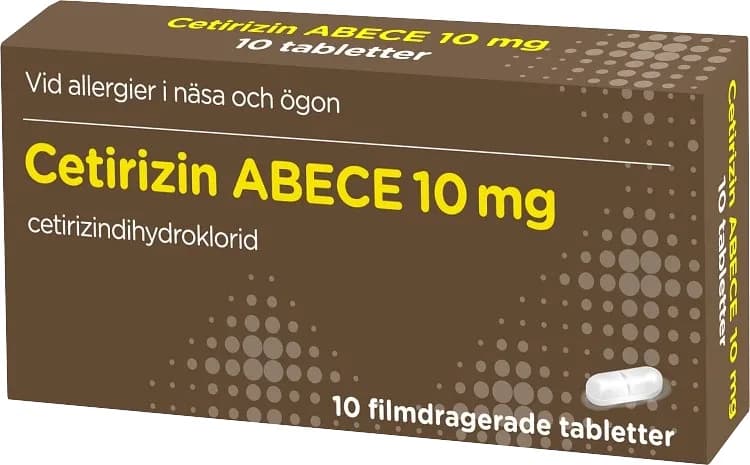 Cetirizin ABECE filmdragerad tablett 10 mg 10 st från ABECE – köp hos Apotek Hjärtat