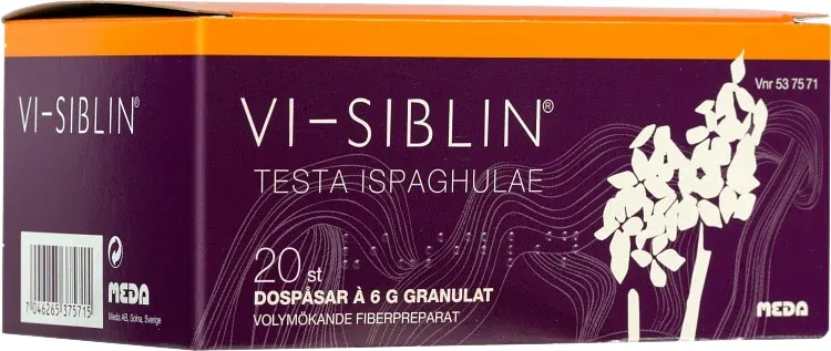 Vi-Siblin granulat dospåse 610 mg/g 20 st från Vi-siblin – köp hos Apotek Hjärtat