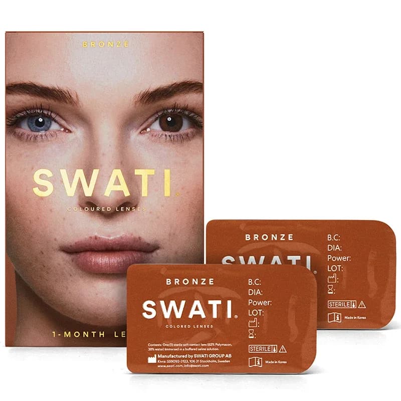 SWATI Cosmetics 1 Month Bronze färgade linser från Swati – köp hos Apotek Hjärtat