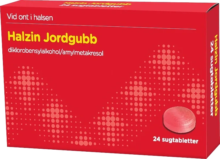 Halzin Jordgubb Sugtablett Blister, 24tabletter från ABECE – köp hos Apotek Hjärtat